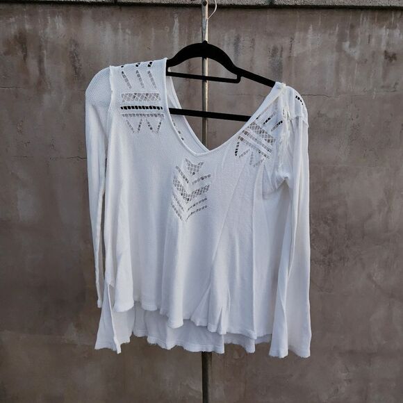 Free people moonrise cutout top white - Picture 2 of 8